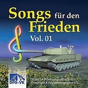 Cover der CD Songs fuer den Frieden Vol.01